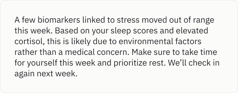 Biomarker highs and lows analysis